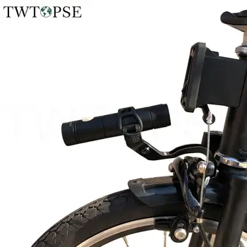 TWTOPSE Cykel Lys Holder Stand For BROMPTON Folde Cykel der er Kompatible Med CATEYE GaCIROn Lommelygte Sport Kameraets Dele Mount