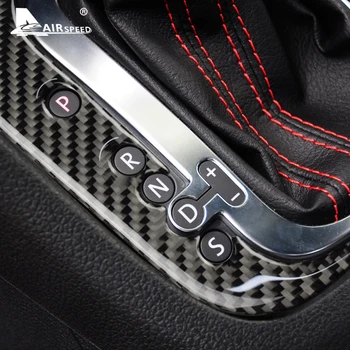 FLYVEHASTIGHED LHD RHD for Volkswagen VW Golf 6 GTI-R MK6 Tilbehør Ægte Carbon Fiber Sticker Gear Shift Panel Dækker Interiør Trim