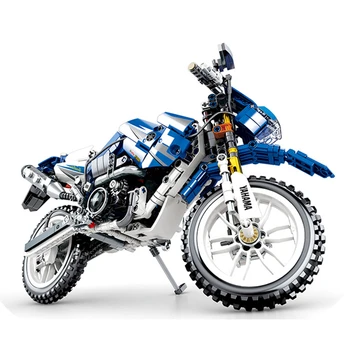 Teknik motorcykel WR250R Moto Cross Cykel byggesten Mursten Klassiske Model Kids Legetøj Kompatibel