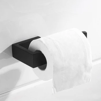 Rustfrit Stål papirholder toiletpapir Holder Sort Overflade Behandling, Nem at Installere
