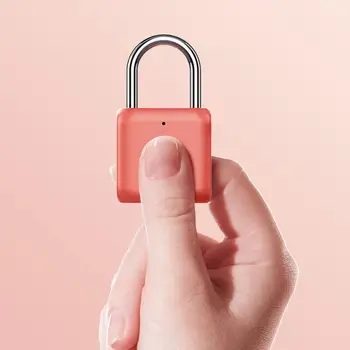 Xiaomi Fingeraftryk Hængelås Kitty USB-Vandtæt Bærbare elektronik Til Hjemmet Anti-tyveri af Bagage Sagen sikkerhedslås