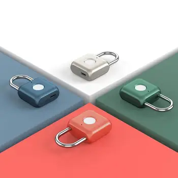 Xiaomi Fingeraftryk Hængelås Kitty USB-Vandtæt Bærbare elektronik Til Hjemmet Anti-tyveri af Bagage Sagen sikkerhedslås