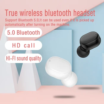 Mini-I-Øret Bluetooth-5.0 Øretelefon Touch Kontrol Headset Med Mic Sport Earbuds Trådløse HiFi-Håndfri Hovedtelefoner Til xiaomi
