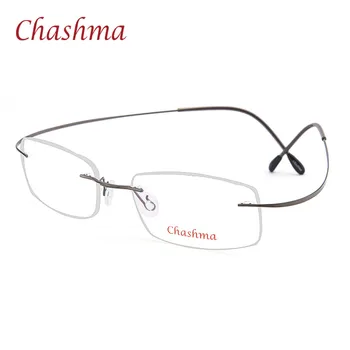 Chashma Mærke Titanium Optiske Briller Kvinder og Mænd Mode Uindfattede Ultra Light 2 G Kun Optiske Briller Ramme