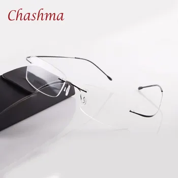 Chashma Mærke Titanium Optiske Briller Kvinder og Mænd Mode Uindfattede Ultra Light 2 G Kun Optiske Briller Ramme
