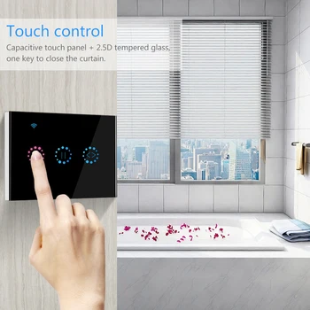 110v-240V WiFi Elektriske touch smart Blinds gardin skifte Ewelink APP talekontrol ved Alexa/Google startside Blinds Motor /lys
