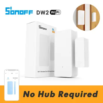SONOFF Wifi Dør Sensor, DW2, Smart Trådløs Dør Vindue Sensor, Ingen Hub Gateway, der Kræves, eWeLink App Alarm Smart Home Security