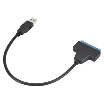 USB 3.0 og SATA-Kablet til Sata til USB 3.0 Adapter Op til 6 Gbps Støtte 2,5 Inches Eksterne HDD til SSD Harddisk, 22-Pin Sata III Kabel