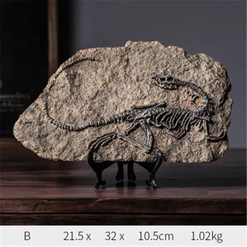 Harpiks Dinosaur Figurer Bruser, Boligindretning Tilbehør Dinosaur Kraniet Skulptur Værelses Ornament Hjem Skulptur M5311