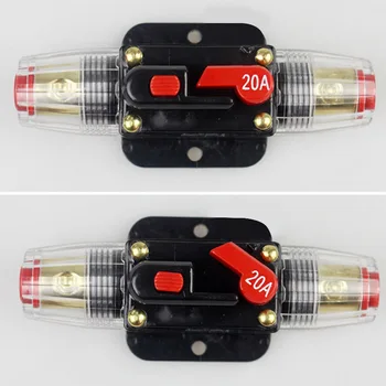 1 Stk 12v Bil Lastbil Lyd Resettes Sikring Afbryder Audio-Forstærker overbelastningsbeskyttelse sikringsholderen Dc 20a-100a