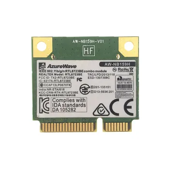 AZUREWAVE AW-NB159H Realtek RTL8723BE Halvdelen Mini-PCI-E Wifi Bluetooth 4.0 trådløse kort for Asus Dell