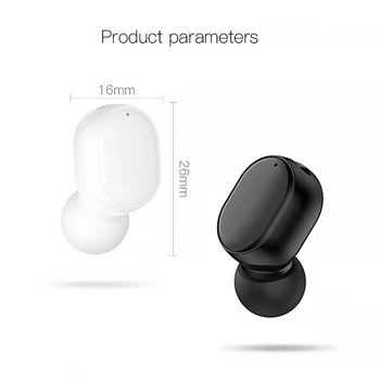 Gertong Søde Single I-øret Øretelefoner S8 5.0 Hovedtelefoner Til iPhone, Samsung, Huawei Xiaomi Hifi lydkvalitet Intelligent Touch Earset