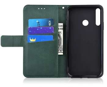 3d Prægede Læder taske til Huawei Honor 9X Premium Tilfælde Ære 9X Globale bagcoveret Tegnebog, Tilfælde Med Kort Lomme