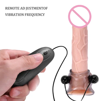 EXVOID Fjernbetjening Vibrator Penis Ærme Ringe Sex Legetøj til Mænd Penis Massageapparat Forsinke Ejakulation Cock Erektion Ring Pungen Binde