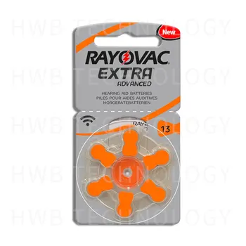 60x 10(kort) Rayovac ekstra Størrelse 13 a13 p13 PR48 høreapparat batterier med Høj Effekt, Zink-Luft Knap Celle Batteri til BTE ITE Hørels