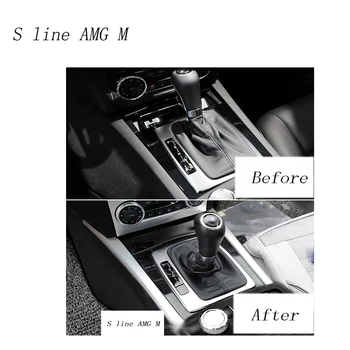 Bil Styling Gear Shift panel dekorative bånd auto dækning af trim Til Mercedes Benz C-klasse W204 Auto interiør mærkat Tilbehør