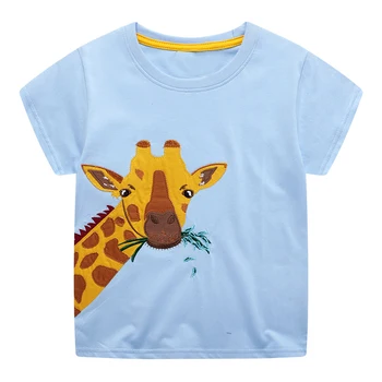 SAILEROAD Tops Tees 2-7Years Drenge T-Shirts, Sommer-Varmt Tøj til Børn Shirts og børnetøj Dyr, Giraf Baby T-Shirt