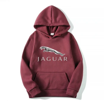 2021 Nye Mænd Hoodie Jaguar Logo Mode Syning Efteråret Og Vinteren Casual Street Sportstøj træningsdragt Asian Størrelse S-3XL