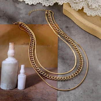 ZOVOLI Mode, Multi-lags Slange Kæde Halskæde Til Kvinder Vintage Guld Mønt Perle Choker Sweater Halskæde Part Smykker Gave