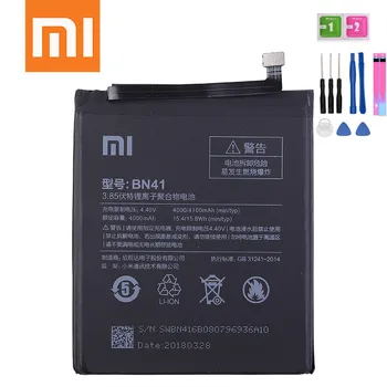 Xiaomi Telefon Batteri BN41 4000mAh Høj Kapacitet til Xiaomi Redmi Note 4 / Bemærk, 4X MTK Helio X20 Oprindelige Erstatning Batteri