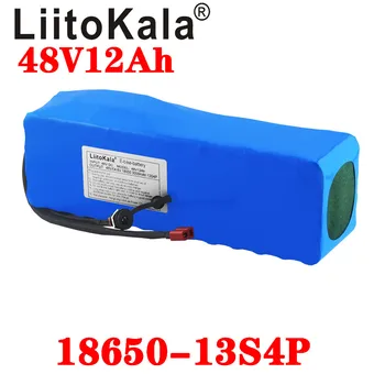 LiitoKala 48v 12ah lithium batteri 48v 12ah elektrisk cykel batteri med 54.6 V 2A oplader til 500W 750W 1000W motor pligt gratis