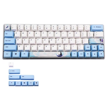 Farve Subbed Keycap 60% PBT-OEM Keycap Sæt Mechanische Toetsenbord keycap Voor GH60 RK61/ALT61/Annie /poker keycap GK61 GK64 dz60