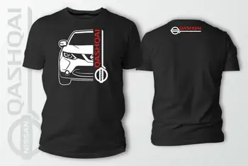 Dobbelt Side Niss Qashqai J11 Bil Auto Sort T-Shirt Brand 2019 Korte Ærmer Design Bedst Sælgende Mænd, Cool T Shirts