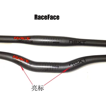 Ny RACE ANSIGT NÆSTE 3K carbon MTB cykel fladskærms styret RACEFACE mountainbike stige styr 31,8 mm 580-760mm cykling dele