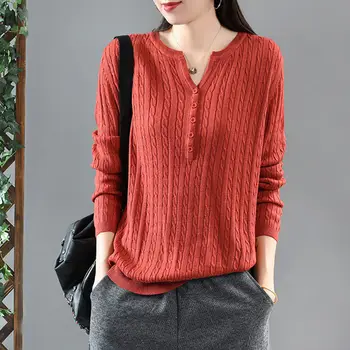 2020 Efteråret Stretch Pullover Sweater Brand Design blød varm Kvinder Bunden Sweater Retro Elasticitet Slankende Damer Strik Top