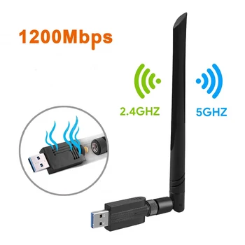 Wifi Wireless USB Adapter Gratis Driver 1200Mbps 600Mbps Lan USB-Ethernet-2,4 G 5G Dual-Band Wi-fi-Netværk, Kort 802.11 n/g/a/ac