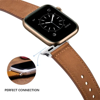 Pulseira para apple pulseira de relógio couro genuíno laço 42mm 38mm pulseira para iwatch 44mm 40mm série se 6 5 4 3 2 1 pulseir