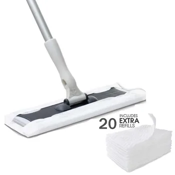 Professionel Microfiber Flad Moppe med 20 Genanvendelige Stof Puder til Hårdttræ, Laminat,Rengøring Sweeper Kost Clean Værktøjer