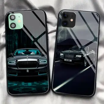 Rolls Royce luksus bil mærke Telefonen, Sag Hærdet Glas Til iPhone 11 Pro XR XS MAX 8 X 7 6S 6 Plus SE 2020 12 Pro Max Mini-sag
