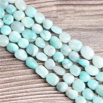 Lan li Mode smykker 8x10mm Amorfe amazon sten løse perler DIY armbånd, halskæde og tilbehør