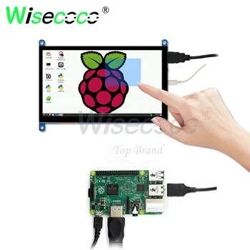 Raspberry pi touch skærm på 7 tommer, 1024x600 ips-skærm med hdmi-driver bord med 5 point berøring