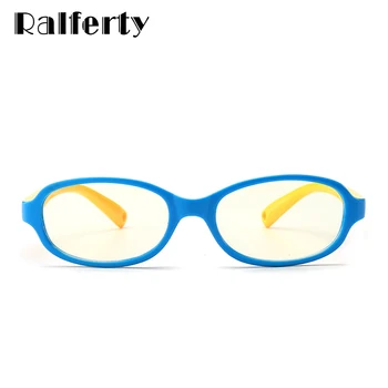 Ralferty Fleksibel TR90 Børn Anti-blå Briller Computer Beskyttelsesbriller, Barn, Dreng, Pige Briller Ramme A005