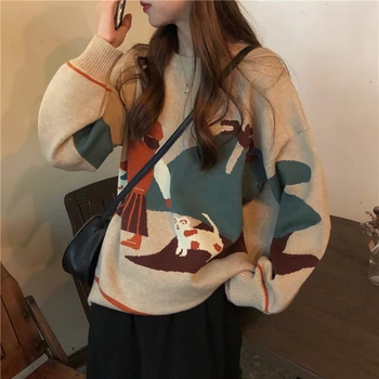 Vinteren koreansk Mode Trendy Hooded Pullover Kvinders Tøj i Overstørrelse Bomuld Løs Ydre Slid Alle-passer til Afslappede Kvinder Trend