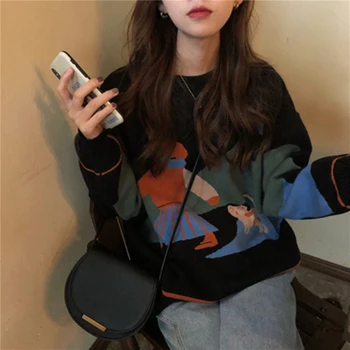 Vinteren koreansk Mode Trendy Hooded Pullover Kvinders Tøj i Overstørrelse Bomuld Løs Ydre Slid Alle-passer til Afslappede Kvinder Trend