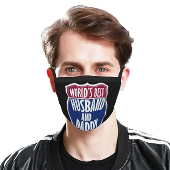 Verdens Bedste Mand Og Far Fars Dag Custom Design Ansigt Maske Til Voksne Børn Anti Støv Bedste Til Bedste Mand Og Far