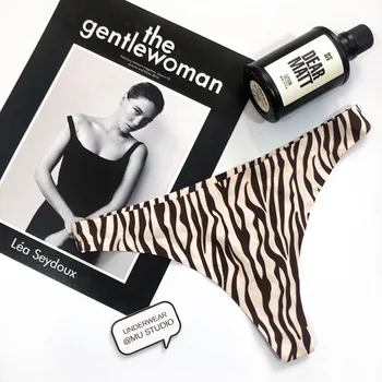 Sexet Undertøj g-streng Sommeren Leopard Print Zebra mønster T-back Kvinders Undertøj i Seamless Erotisk Trusser Kvindelige G-Streng Trusser