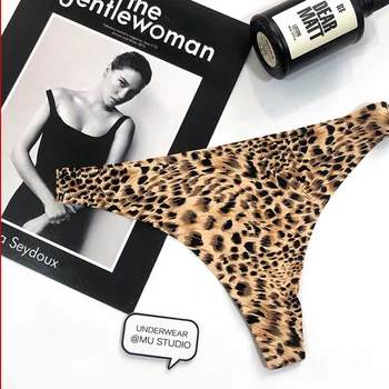 Sexet Undertøj g-streng Sommeren Leopard Print Zebra mønster T-back Kvinders Undertøj i Seamless Erotisk Trusser Kvindelige G-Streng Trusser