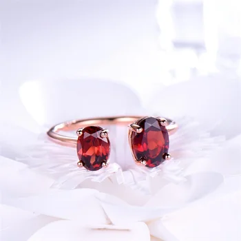 JoyceJelly 925 Sølv Smykker Ring Farvet Gemstone Justerbar Ring Ruby, Smaragd Aqyamarine Lilla Ring Hot Sælger Gaver 2020