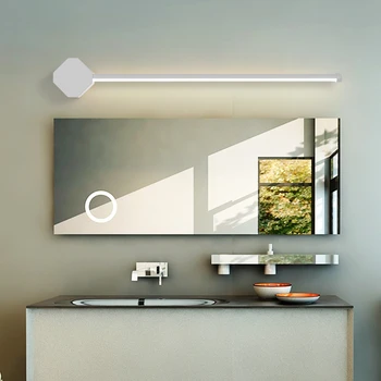 9-17w Spejl lys væglampe Led badeværelse Sort/Hvid Moderne makeup dressing badeværelse led mirror lampe stativ