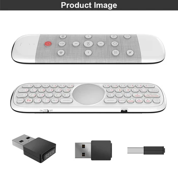Q40 Stemme Fjernbetjening 2.4 G Trådløst Mini-Tastatur med IR-Læring Air Mouse Gyros til Android TV Box Google assistent W2