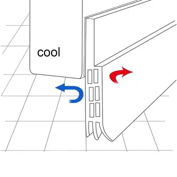 Silikone strip, glas døre og vinduer tætning lyd isolering strimler selvklæbende vindtæt trædør søm døren bunden forruden