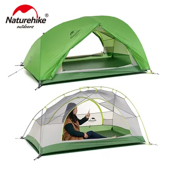 Naturehike Udendørs Nye Opgraderede Star River Camping Telt Ultralet 2 Person 20D Silikone 4-Sæson Telt Med Gratis Mat NH17T012-T