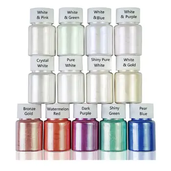 13 Farver Aurora Harpiks Pulver Perlemors Glimmer Pigmenter Farvestof Smykkefremstilling