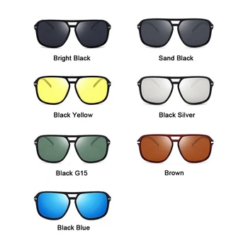 Mode Cool Square Stil Gradient Polariserede Solbriller Mænd Kørsel Vintage Brand Design Billige Solbriller Mandlige Oculos De Sol