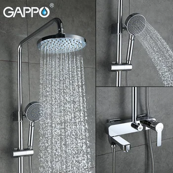 GAPPO Brusebad vandhaner Badeværelse hane regnbyge sæt Messing mixer vandhanen badekar med bruser sæt vandfald vægmonteret bruser system