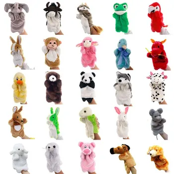 29 Stilarter 25cm Dyr Plys hånddukke Legetøj Baby Pædagogisk hånddukker Dyr Bløde Dukker Hånd Legetøj til Børn Børn Gaver